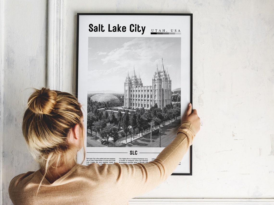 Salt Lake City Minimal Travel Poster - Image 5
