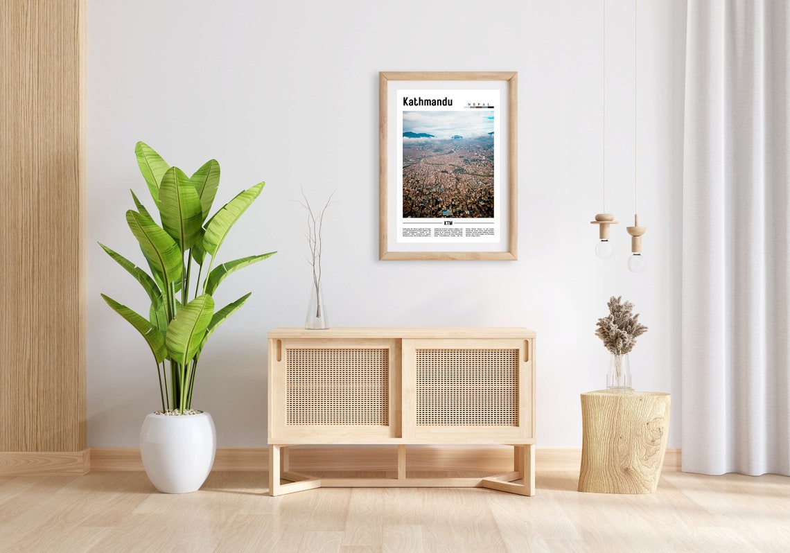 Kathmandu Poster Kathmandu Print Kathmandu Wall Art Asia Print Asia Poster Asia Photo Minimal Travel Poster - Image 4