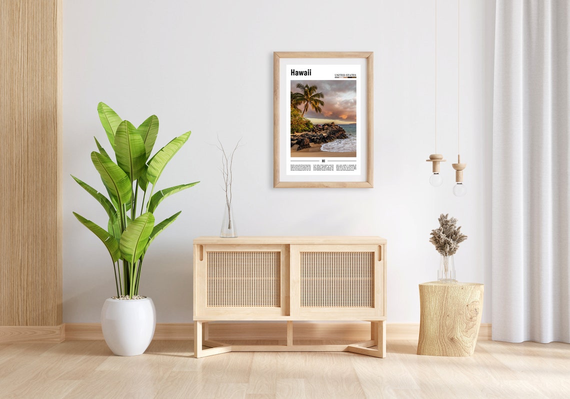 Hawaii Poster Hawaii Print Hawaii Wall Art United States Photo United States Poster United States Print Travel Poster - Image 4