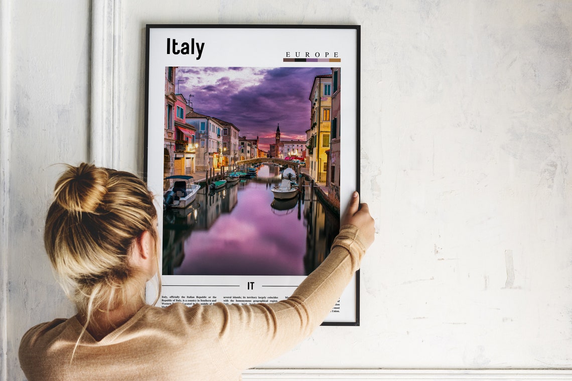Italy Poster Italy Print Italy Wall Art Italy Photo Italy Poster Italy Print Italy Wall Art Minimal Travel Poster - Image 4