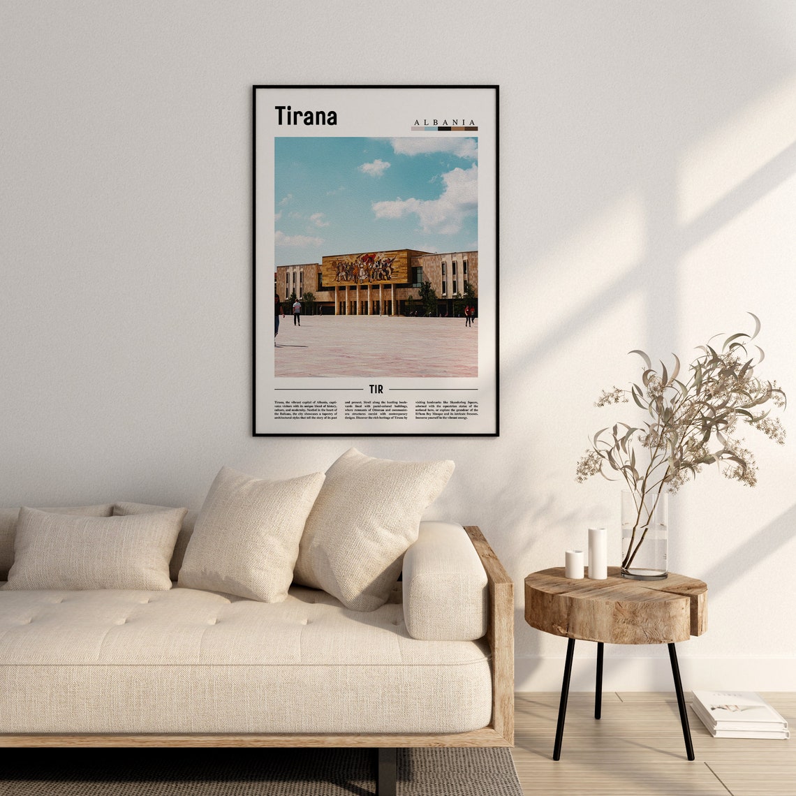 Tirana Poster Tirana Print Tirana Wall Art Europe Photo Europe Poster Europe Print Travel Poster - Image 2
