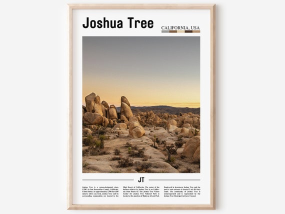 Joshua Tree Minimal Travel Poster