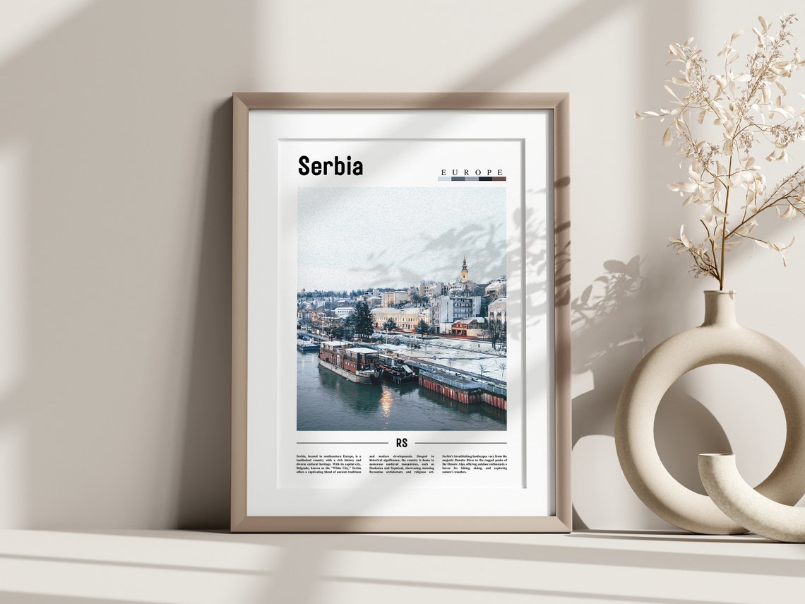 Serbia Poster Serbia Print Serbia Wall Art Europe Photo Europe Poster Europe Print Travel Poster - Image 3