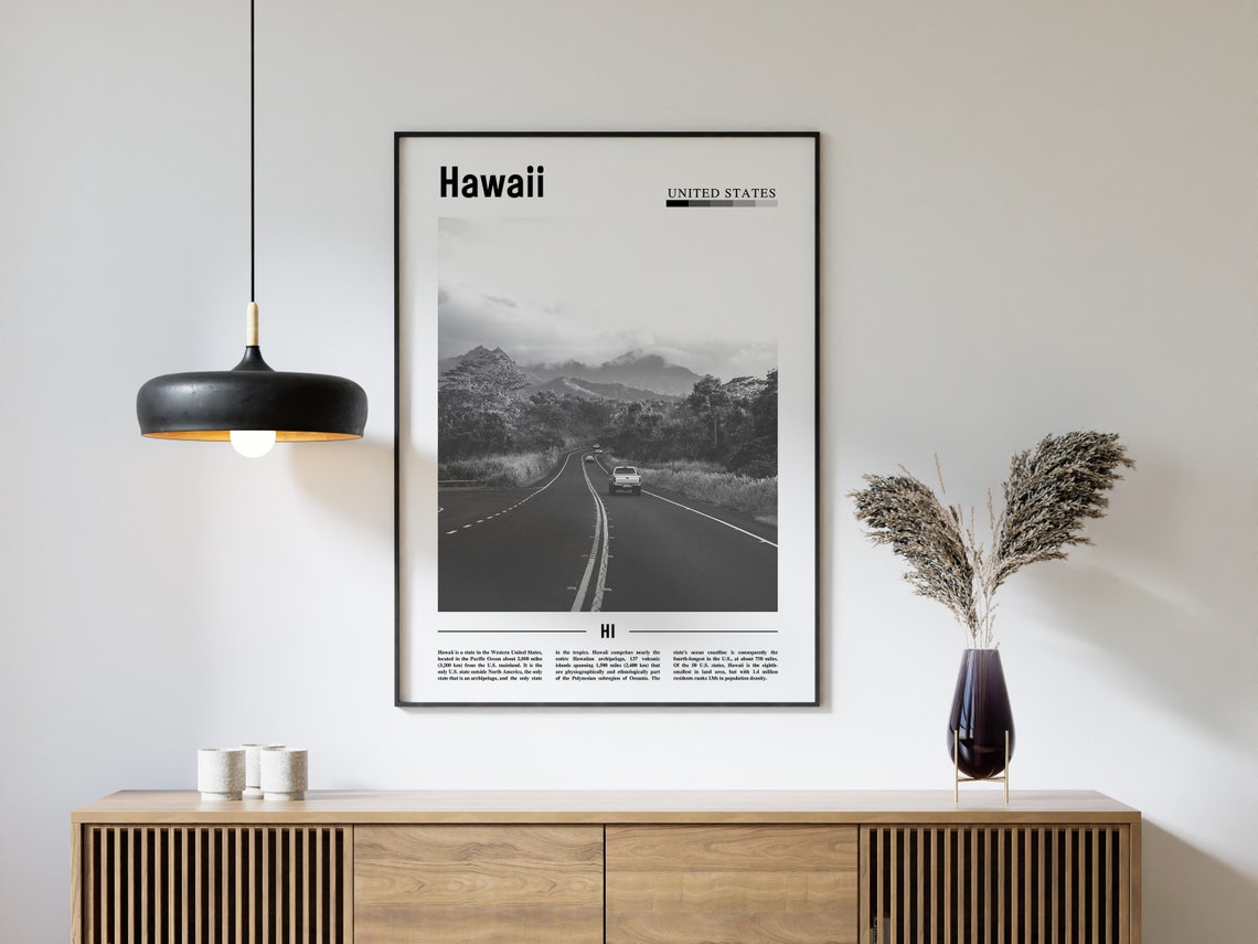 Hawaii Poster, Minimal Travel Poster - Image 4
