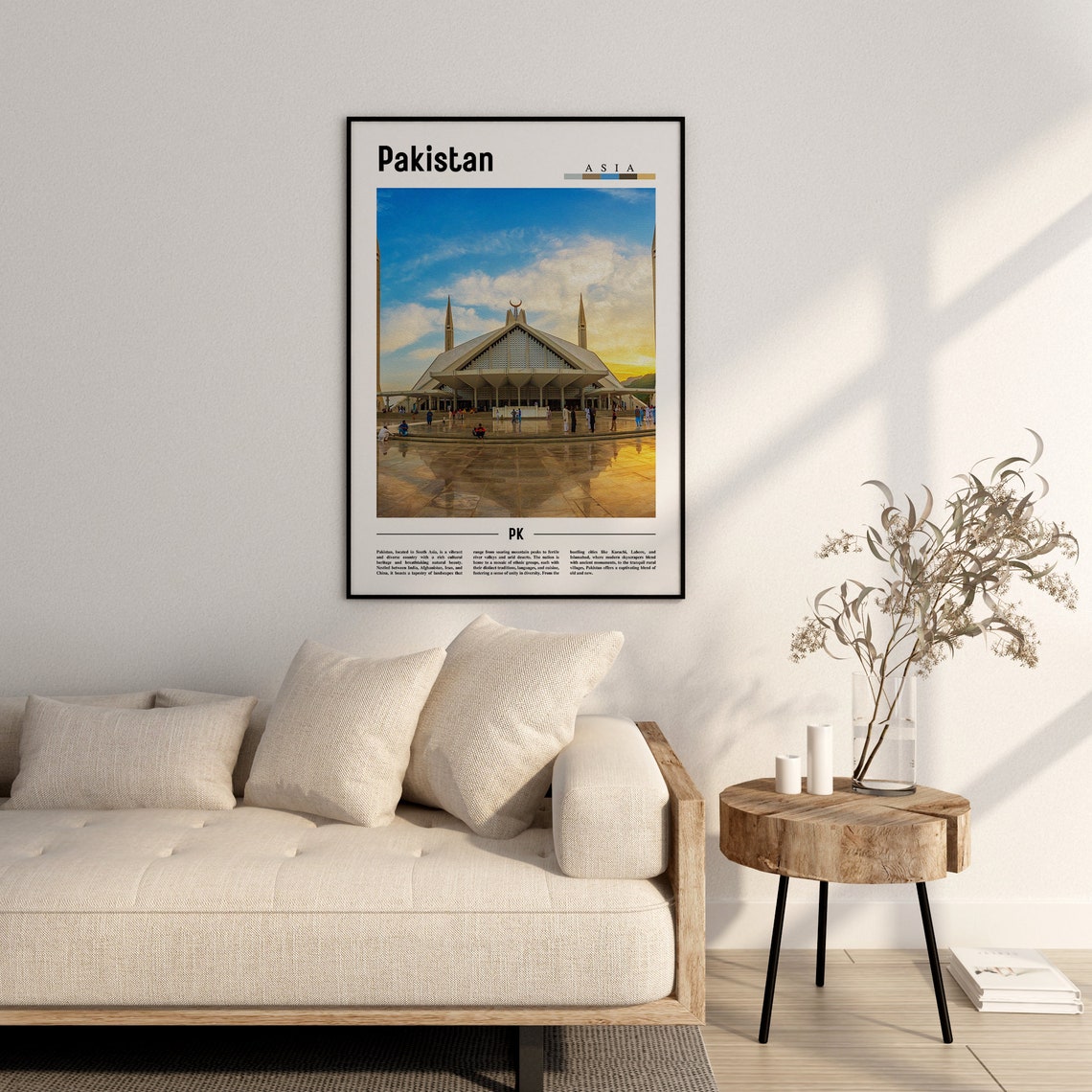 Pakistan Poster Pakistan Print Pakistan Wall Art Asia Print Asia Poster Asia Photo Minimal Travel Poster - Image 2