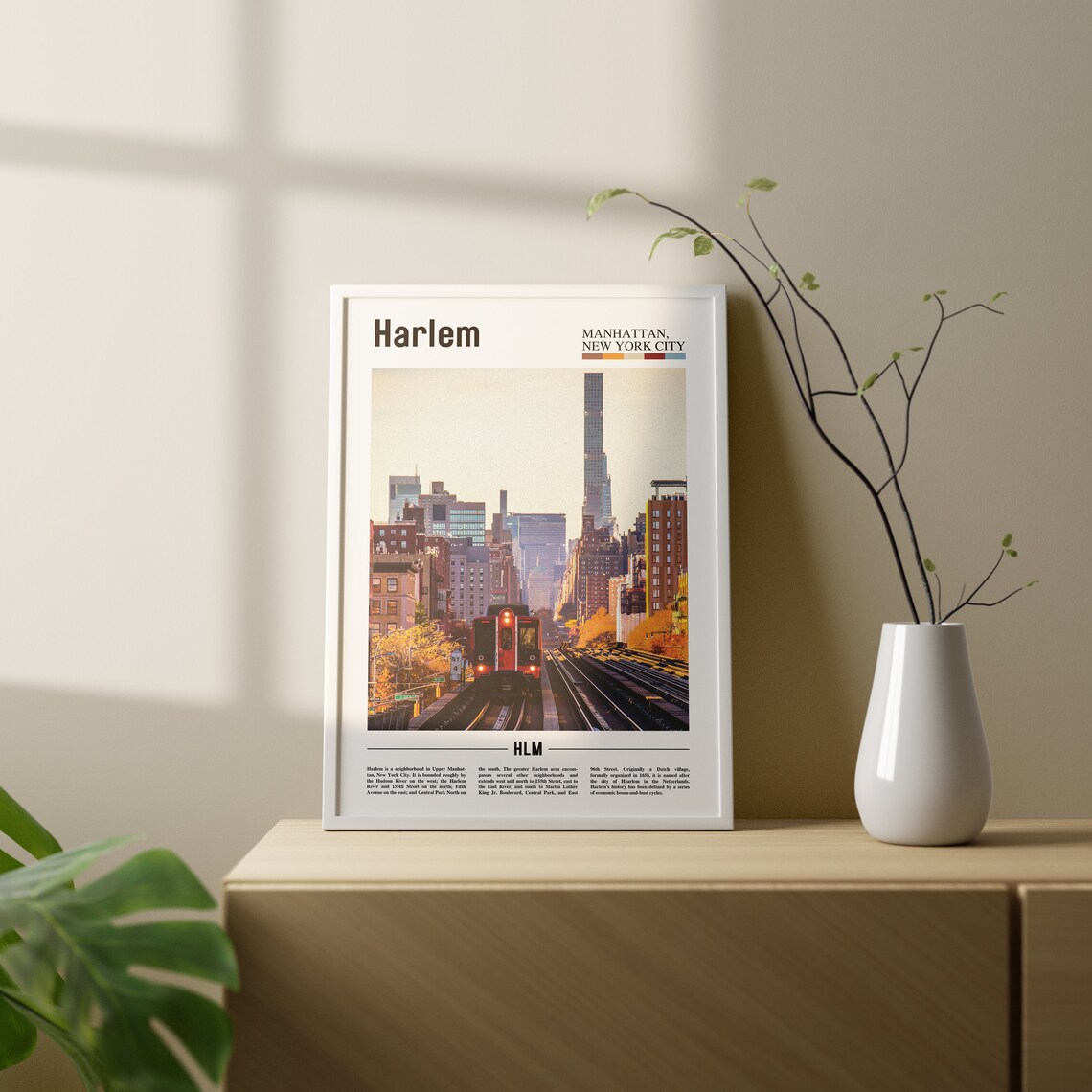 Harlem Oil Painting Poster, Colorful City Artwork - Image 2