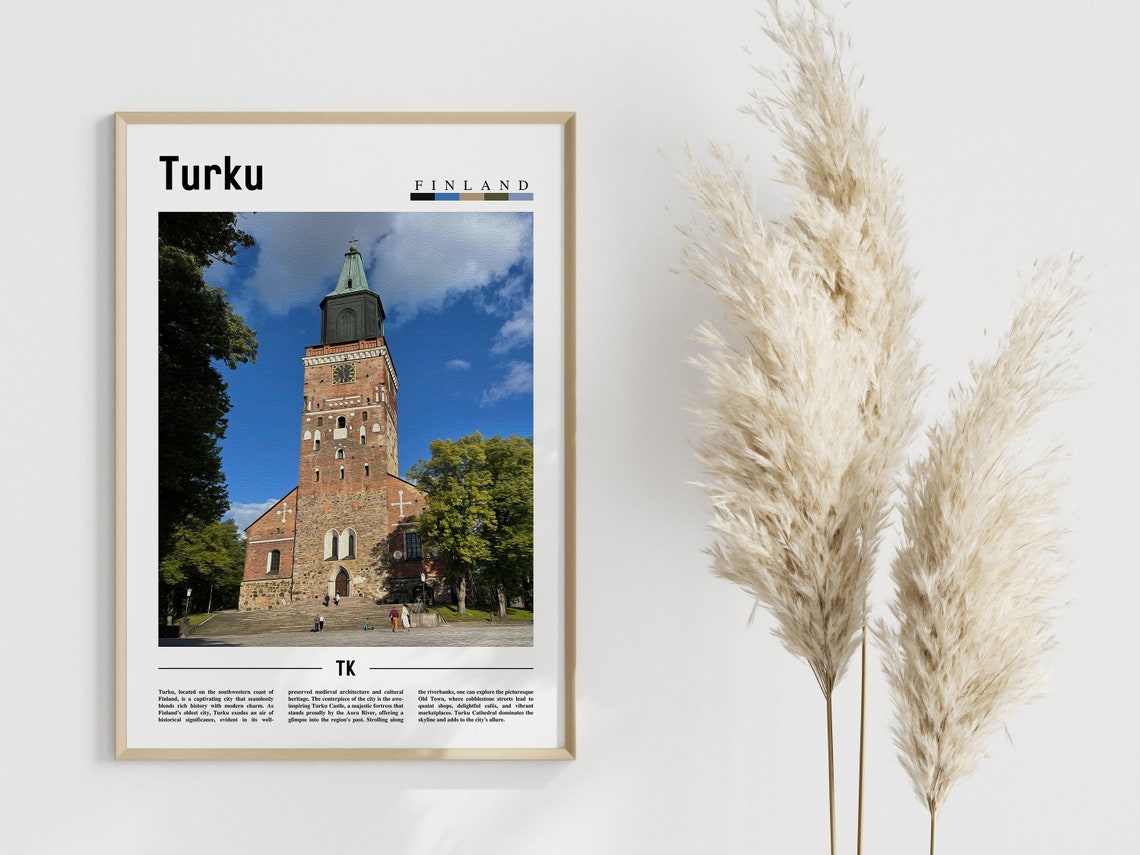 Turku Poster Turku Print Turku Wall Art Europe Photo Europe Poster Europe Print Travel Poster - Image 4