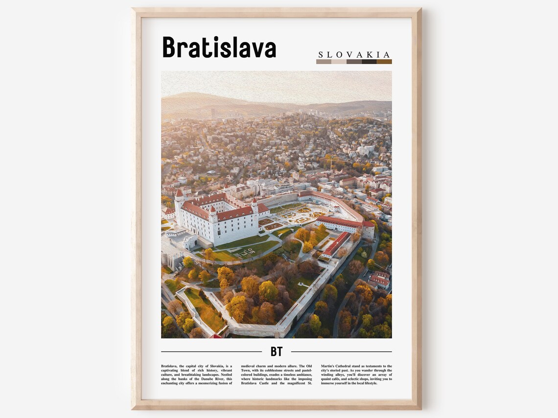 Bratislava Poster Bratislava Print Bratislava Wall Art Europe Photo Europe Poster Europe Print Travel Poster