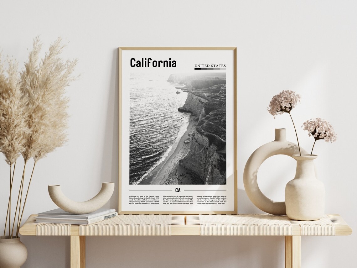 California Poster, Minimal Travel Poster - Image 6