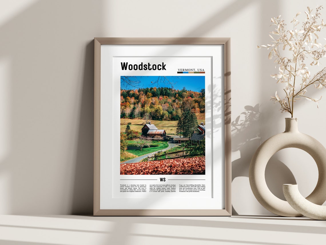 Woodstock Poster Woodstock Print Woodstock Wall Art United States Photo United States Poster United States Print - Image 3