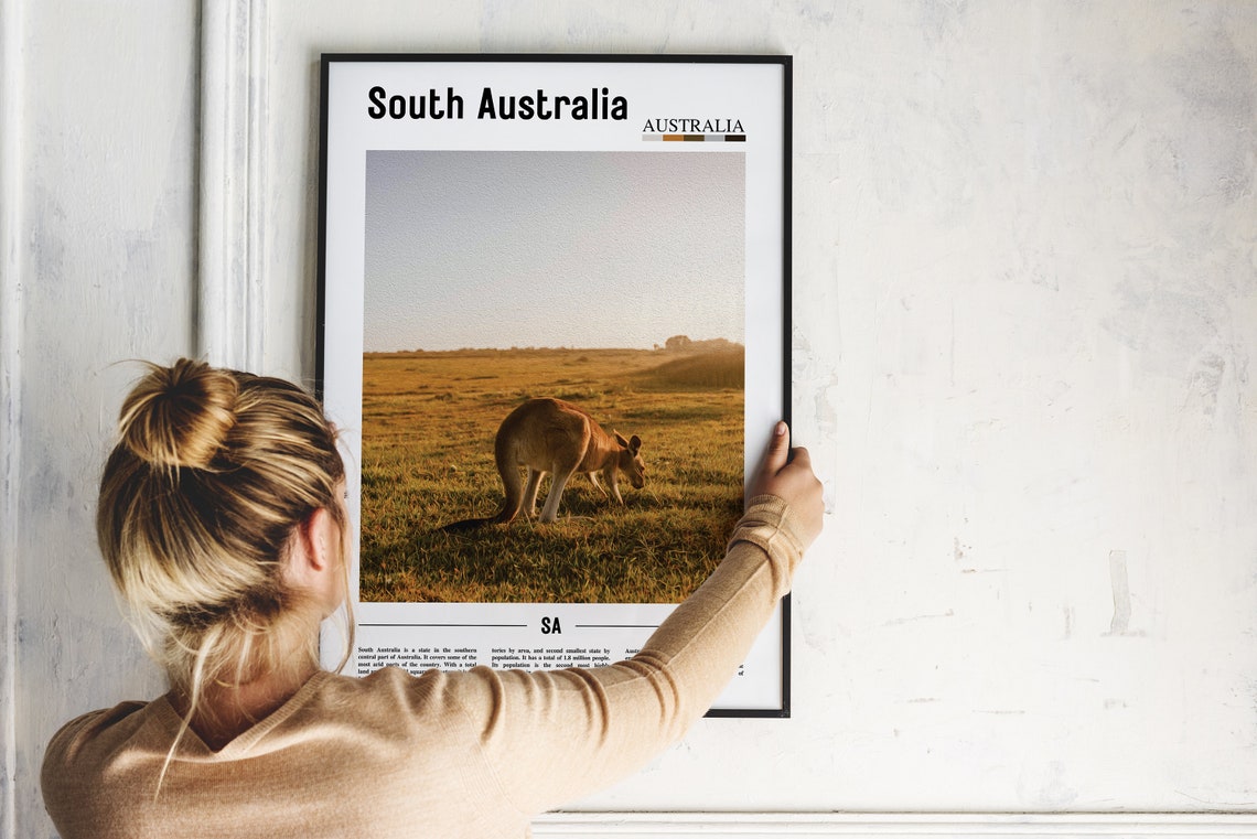 South Australia Print South Australia Poster South Australia Wall Art Oil Painting Poster City Artwork Travel Artwork Travel Wall Art - Image 4