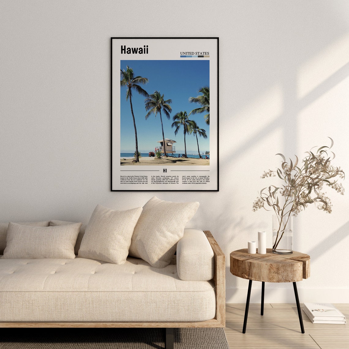 Hawaii Poster Hawaii Print Hawaii Wall Art United States Photo United States Poster United States Print Travel Poster - Image 2