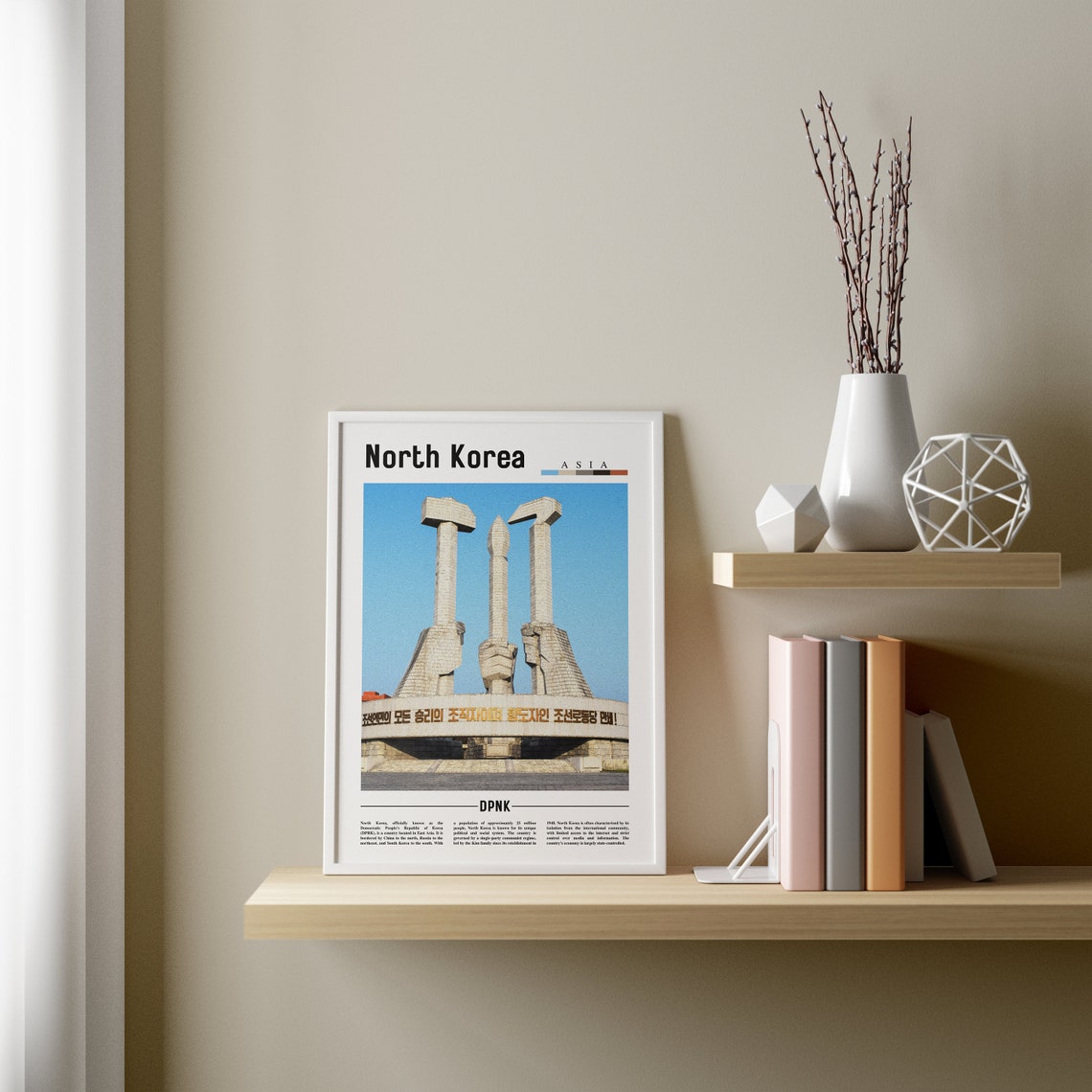 North Korea Minimal Travel Poster - Image 3