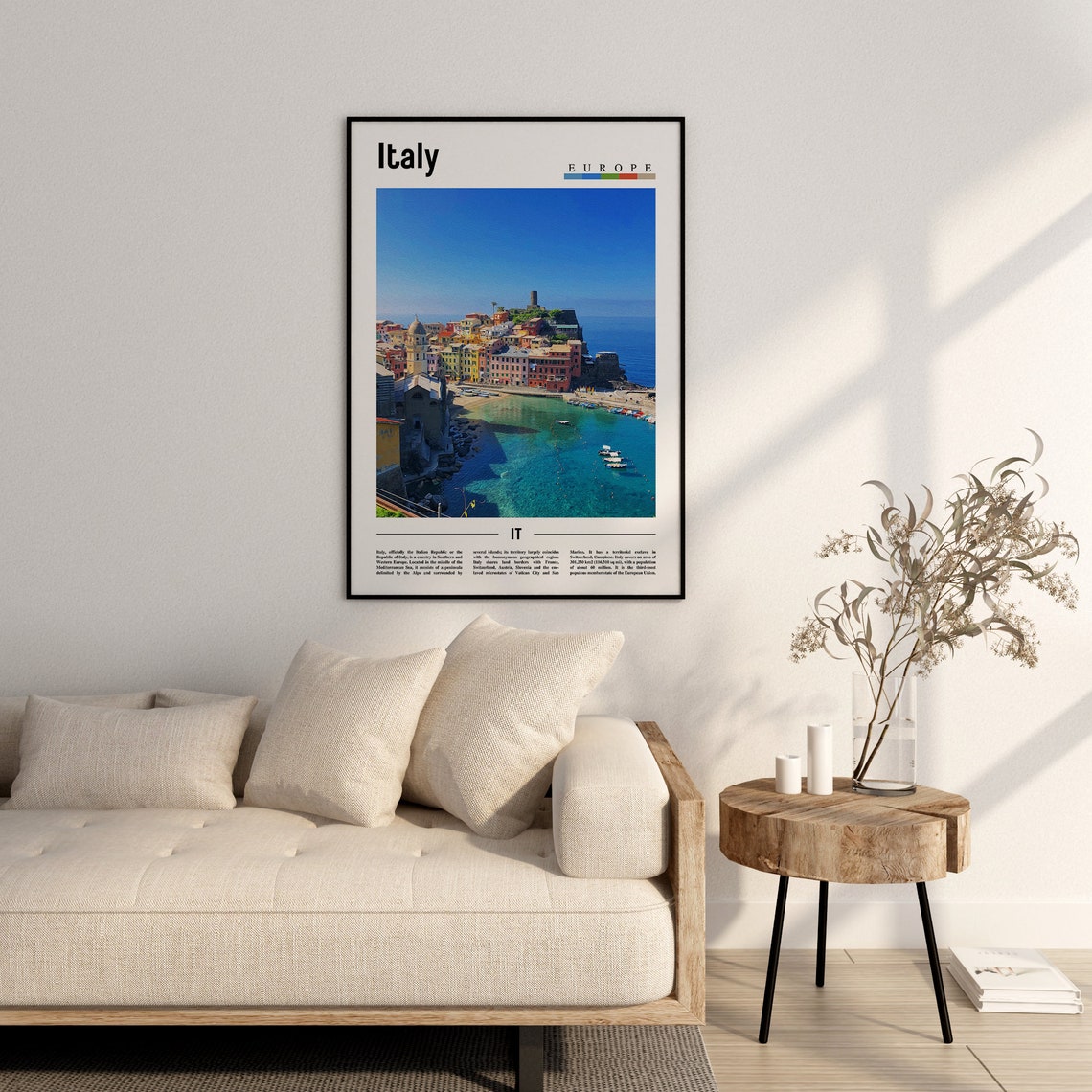 Italy Poster Italy Print Italy Wall Art Italy Photo Italy Poster Italy Print Italy Wall Art Minimal Travel Poster - Image 2