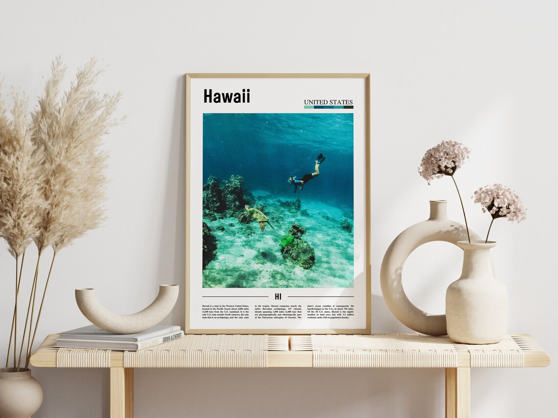 Hawaii Travel Poster, United States Photo - Image 6