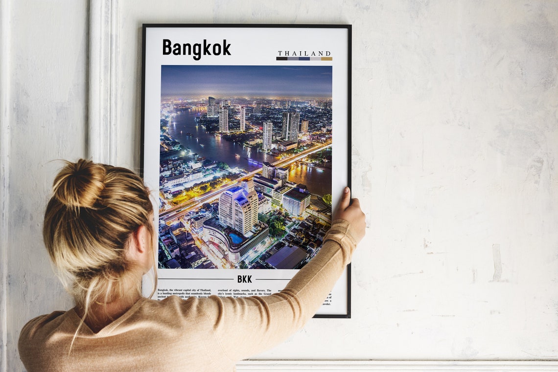 Bangkok Poster Bangkok Print Bangkok Wall Art Asia Print Asia Poster Asia Photo Minimal Travel Poster - Image 5