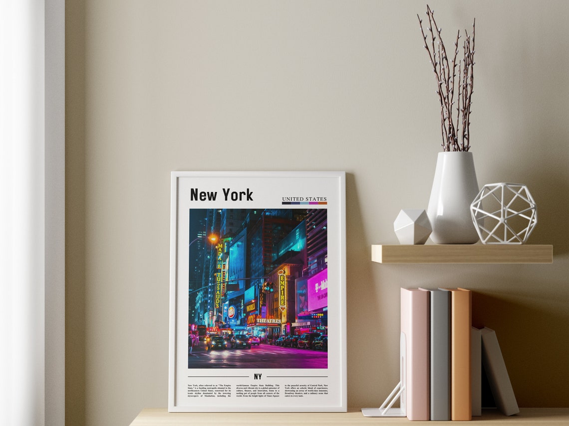 New York Poster New York Print New York Wall Art Ny Photo Ny Poster Ny Print New York Photo Travel Poster - Image 3