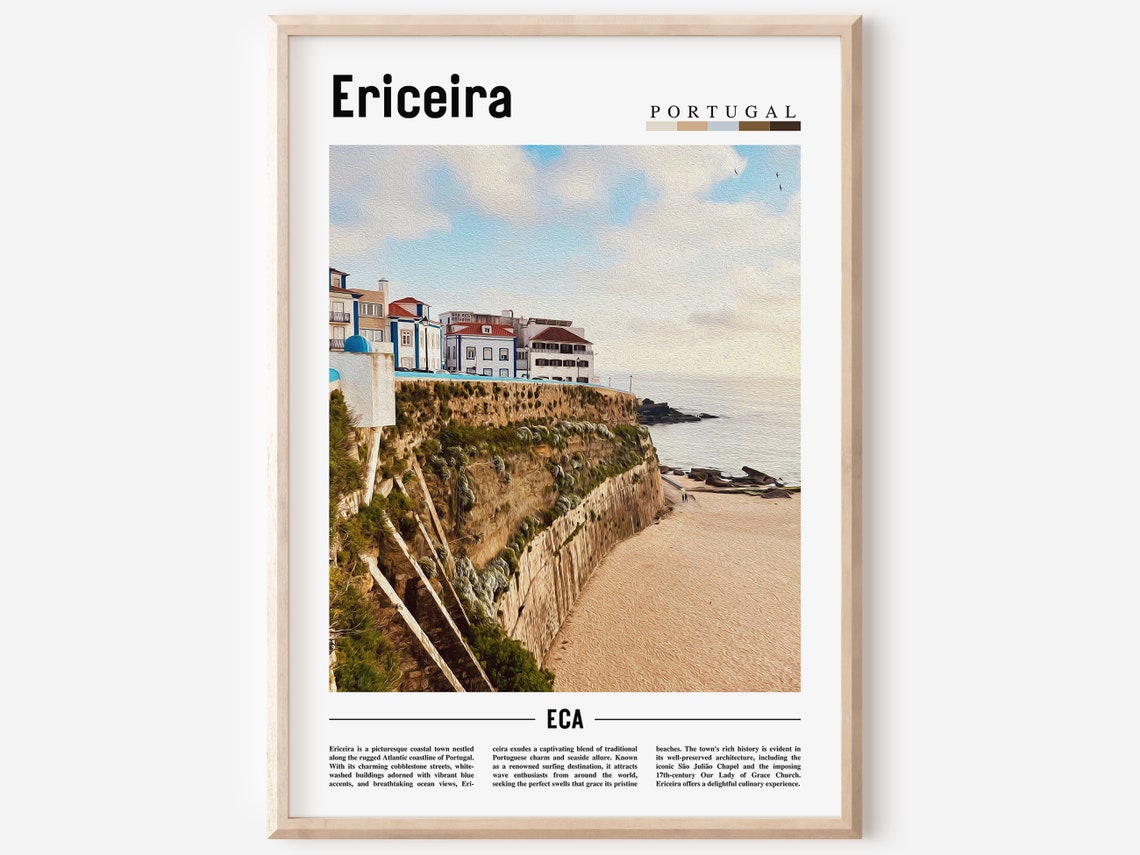 Ericeira Poster Ericeira Print Ericeira Wall Art Europe Photo Europe Poster Europe Print Travel Poster