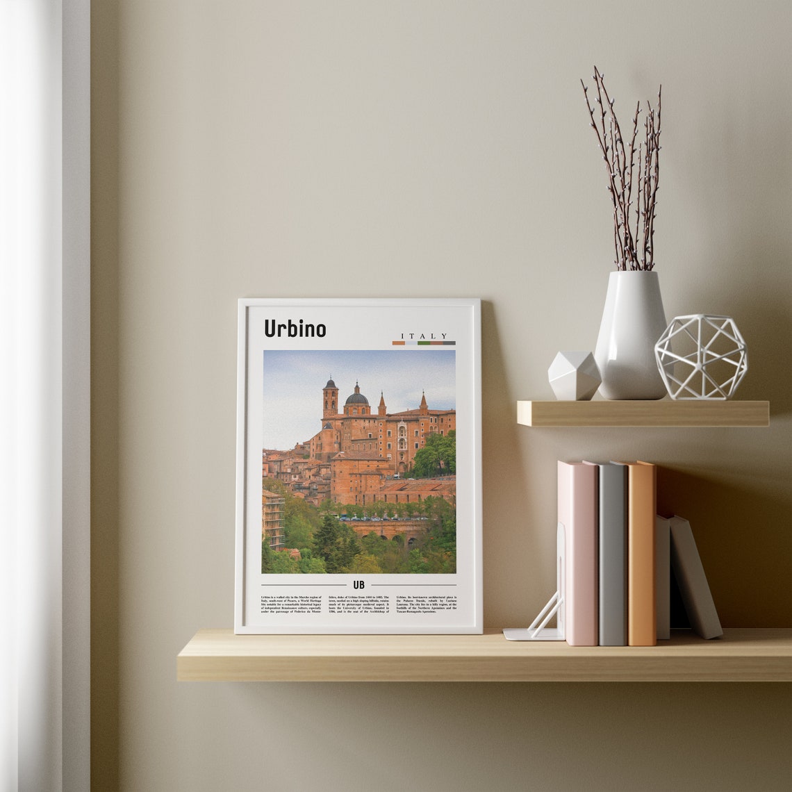 Urbino Print Urbino Poster Urbino Wall Art Italy Photo Italy Poster Italy Print Italy Wall Art Minimal Travel Poster - Image 4
