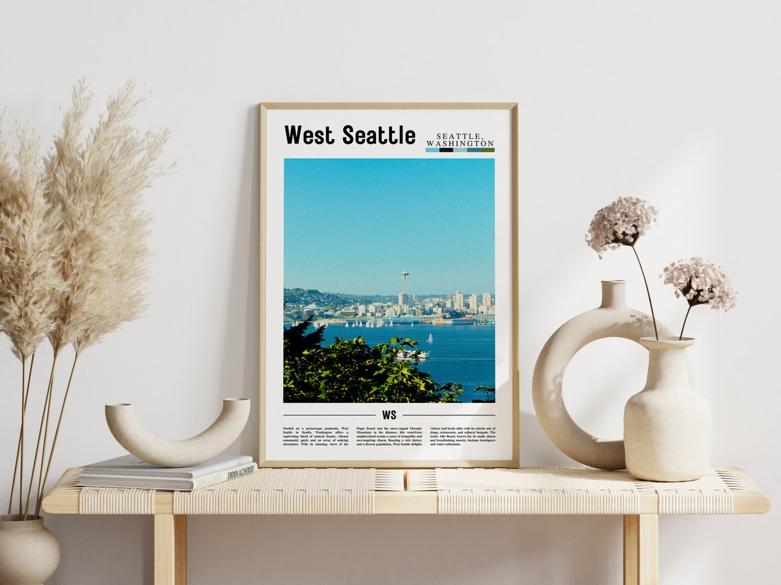 West Seattle Poster West Seattle Print West Seattle Wall Art United States Photo United States Poster United States Print - Image 6