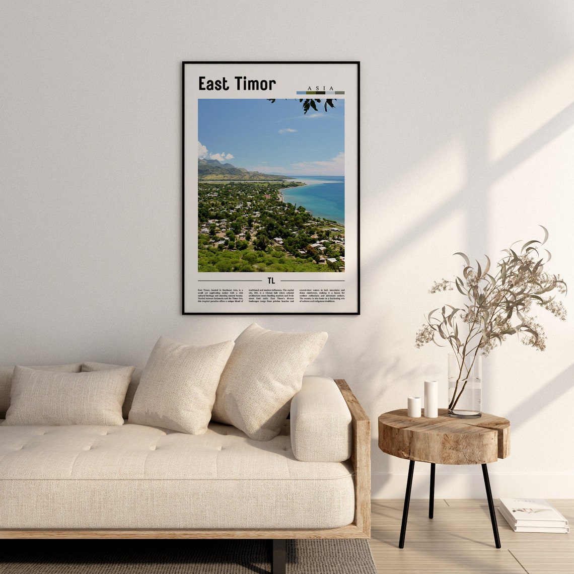East Timor Poster East Timor Print East Timor Wall Art Asia Print Asia Poster Asia Photo Minimal Travel Poster - Image 2