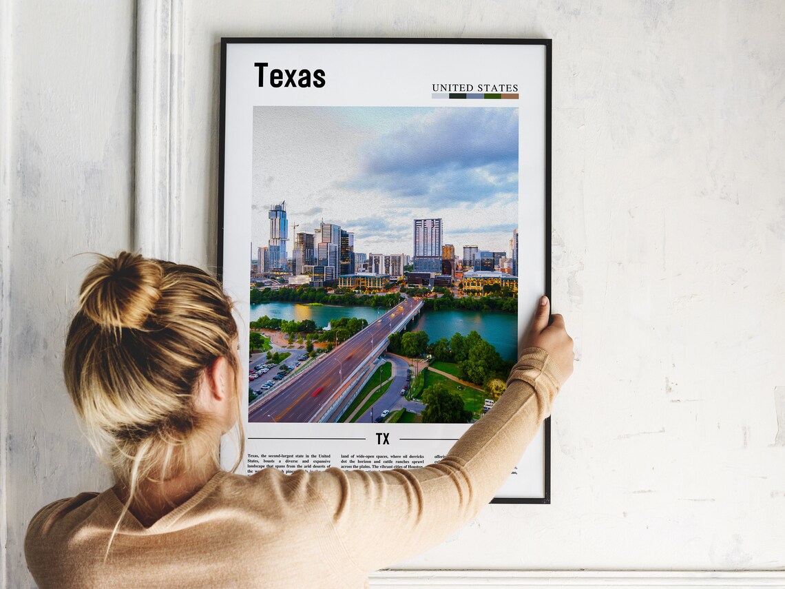 Texas Poster, United States Travel Poster - Image 5