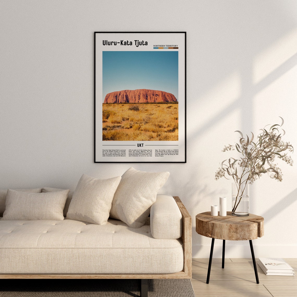 Uluru Kata Tjuta Print Uluru Kata Tjuta Poster Uluru Kata Tjuta Wall Art Minimal Travel Print Minimal City Poster Oil Painting Poster - Image 2