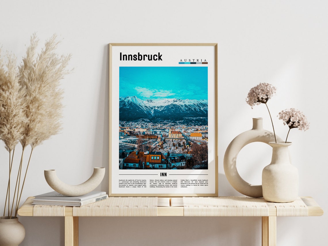 Innsbruck Poster Innsbruck Print Innsbruck Wall Art Europe Photo Europe Poster Europe Print Travel Poster - Image 6