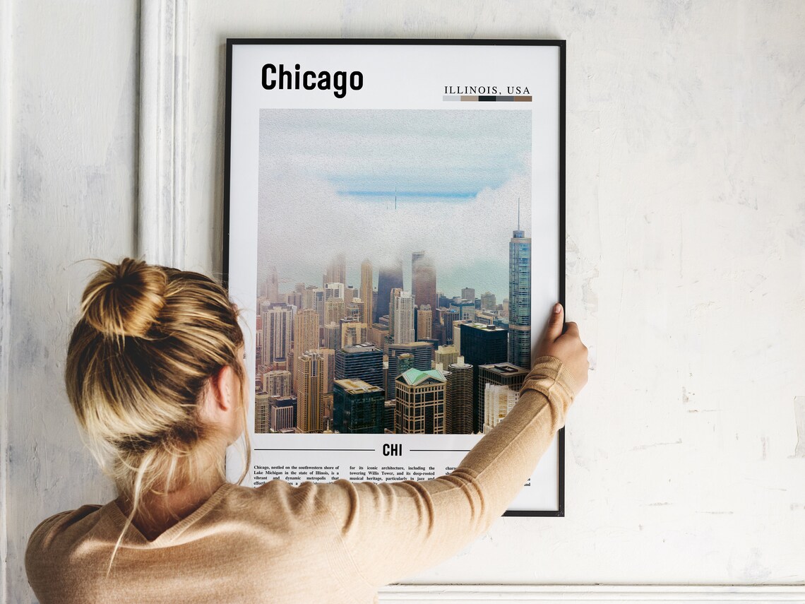 Chicago Poster, United States Travel Poster - Image 5
