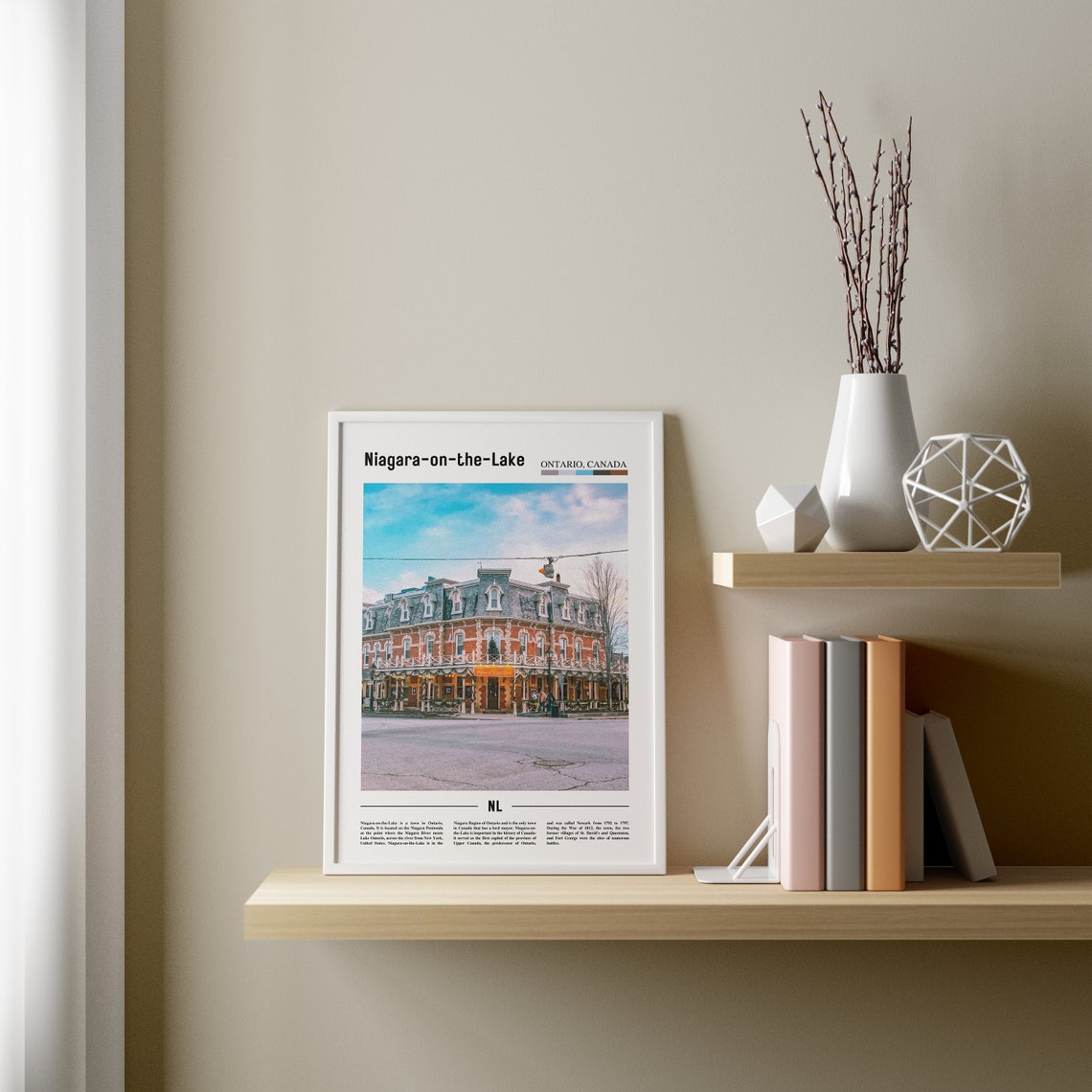 Niagara On The Lake Print Niagara On The Lake Poster Niagara On The Lake Wall Art Minimal Travel Print City Poster Oil Painting Poster - Image 3