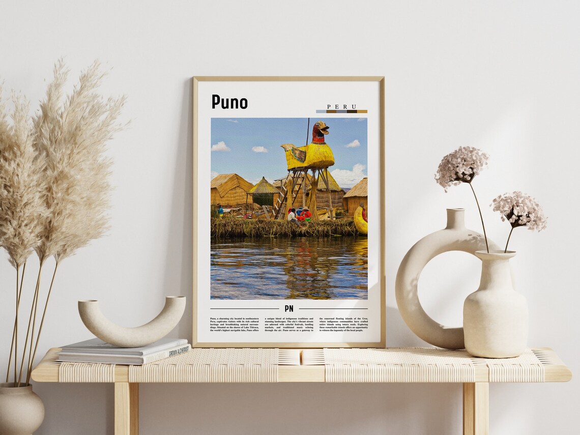 Puno Travel Poster, South America Landscape - Image 6