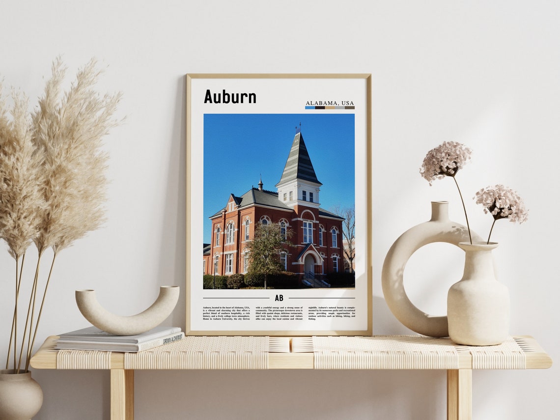 Auburn Poster Auburn Print Auburn Wall Art United States Photo United States Poster United States Print - Image 6