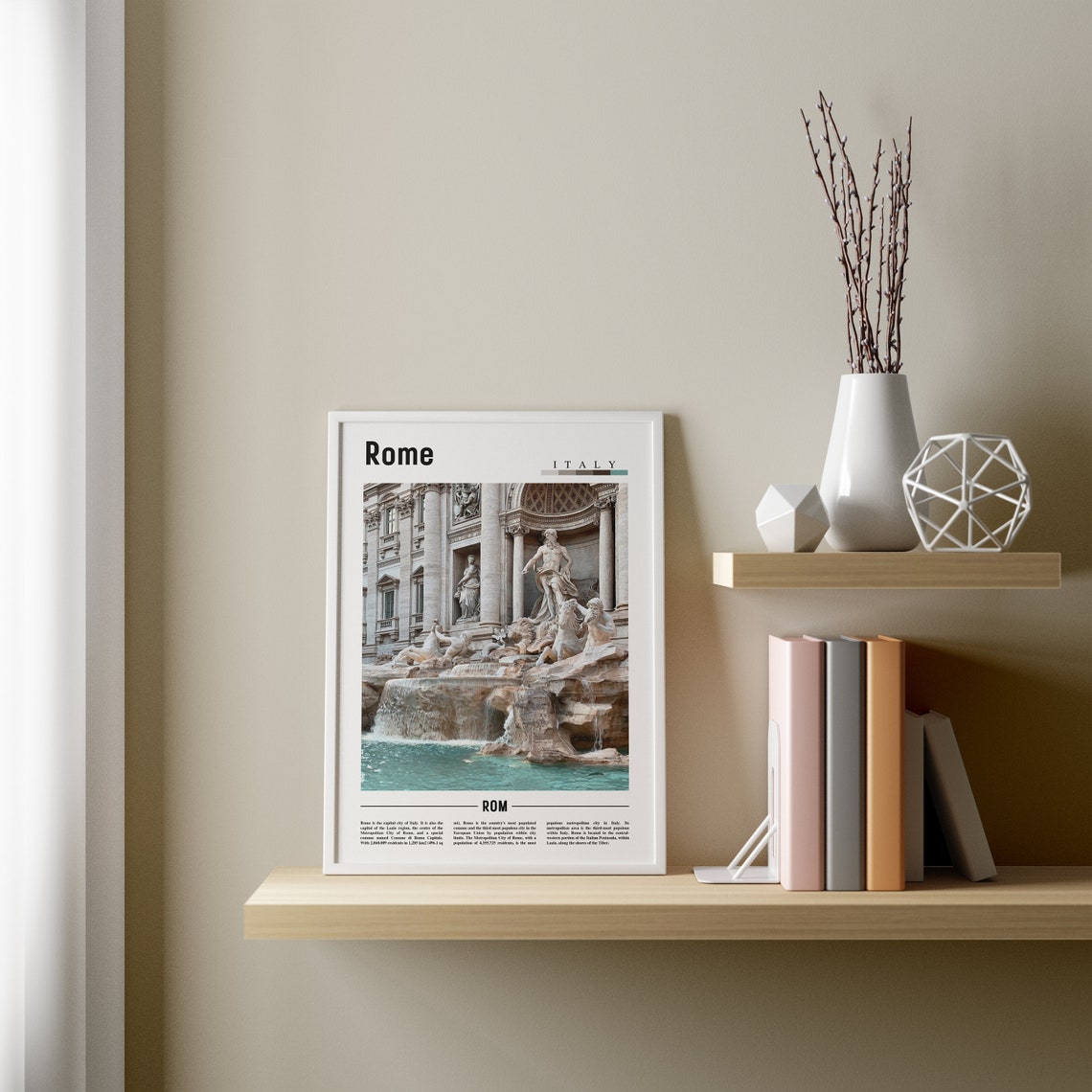 Rome Poster Rome Print Rome Wall Art Italy Photo Italy Poster Italy Print Italy Wall Art Minimal Travel Poster - Image 3