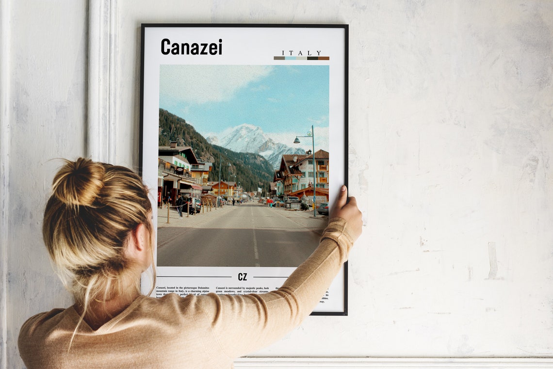 Canazei Poster Canazei Print Canazei Wall Art Europe Photo Europe Poster Europe Print Travel Poster - Image 5