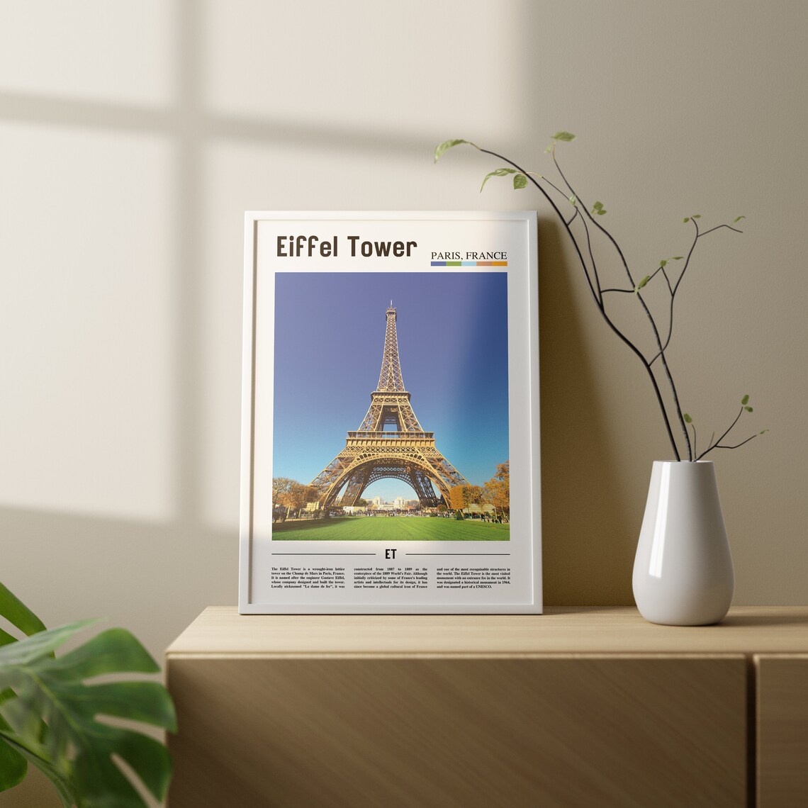 Eiffel Tower Oil Painting, Travel Artwork - Image 2