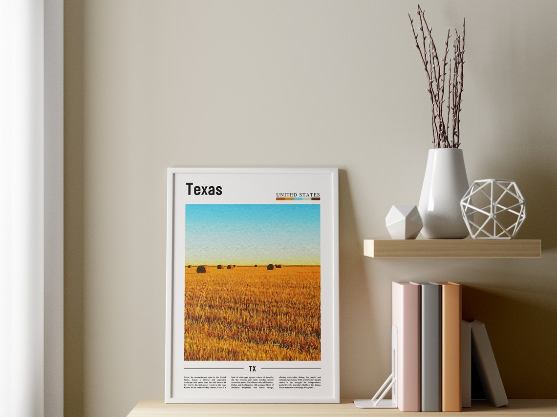 Texas Poster Texas Print Texas Wall Art Texas Photo United States Photo United States Poster United States Print - Image 3