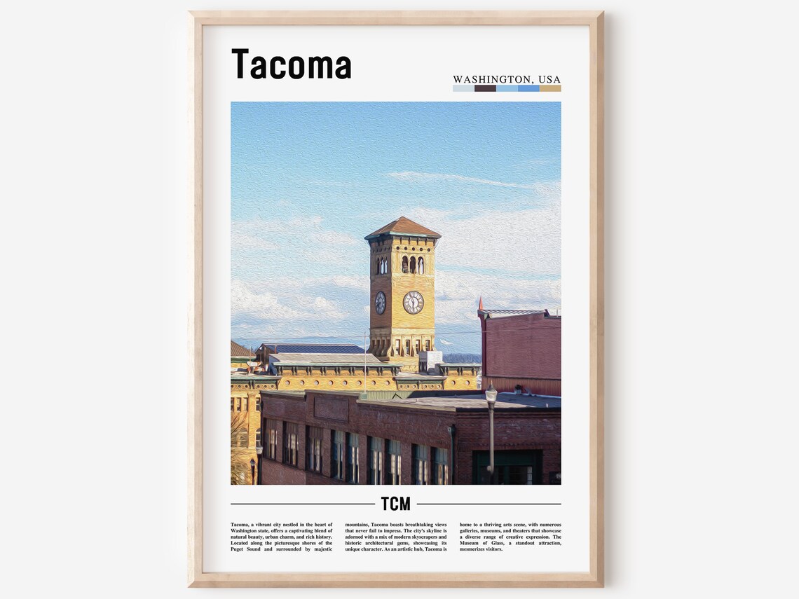 Tacoma Travel Poster, United States Photo