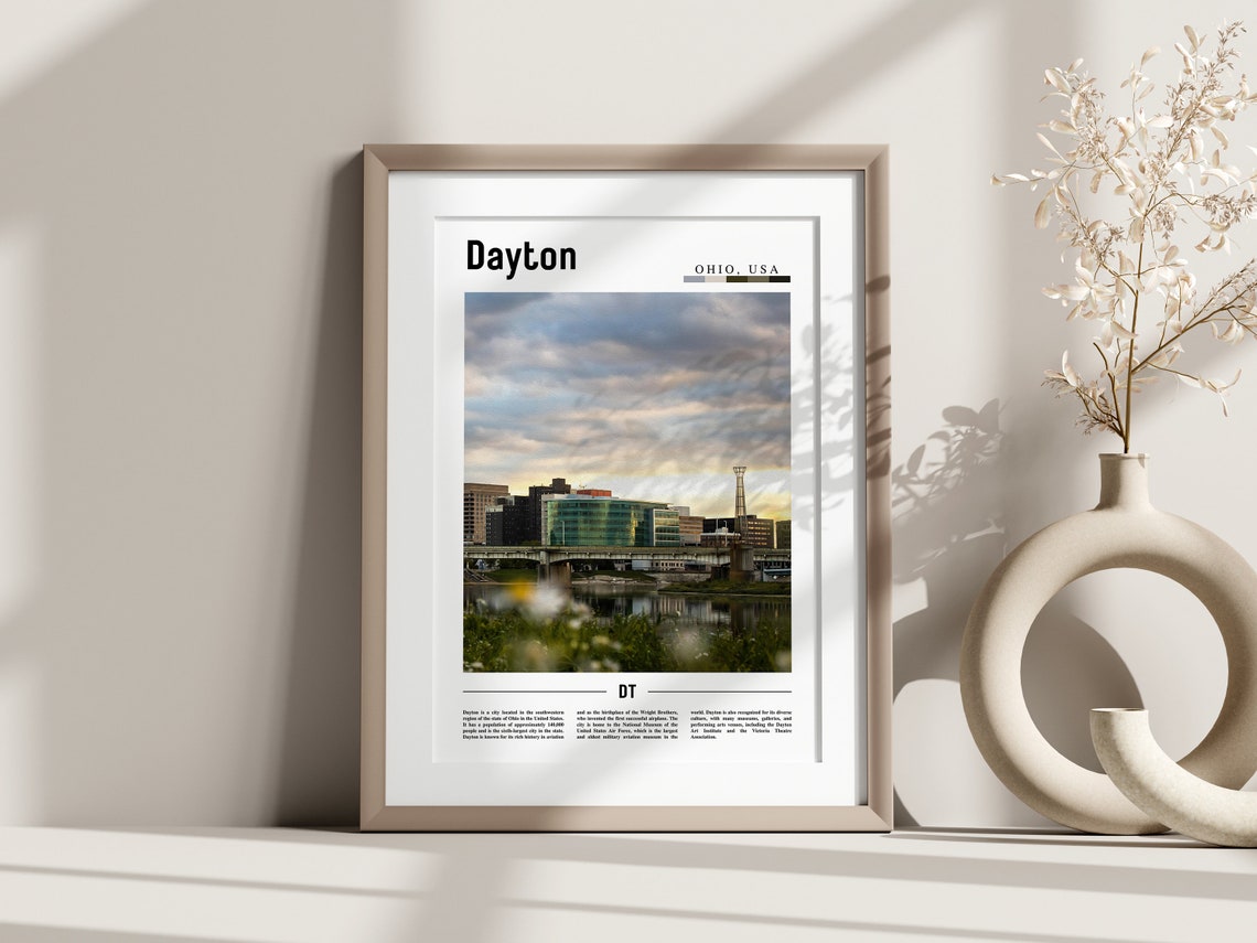 Dayton Poster Dayton Print Dayton Wall Art United States Photo United States Poster United States Print - Image 2