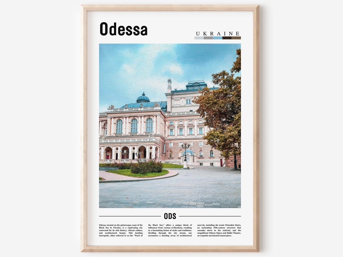 Odessa Poster Odessa Print Odessa Wall Art Europe Photo Europe Poster Europe Print Travel Poster