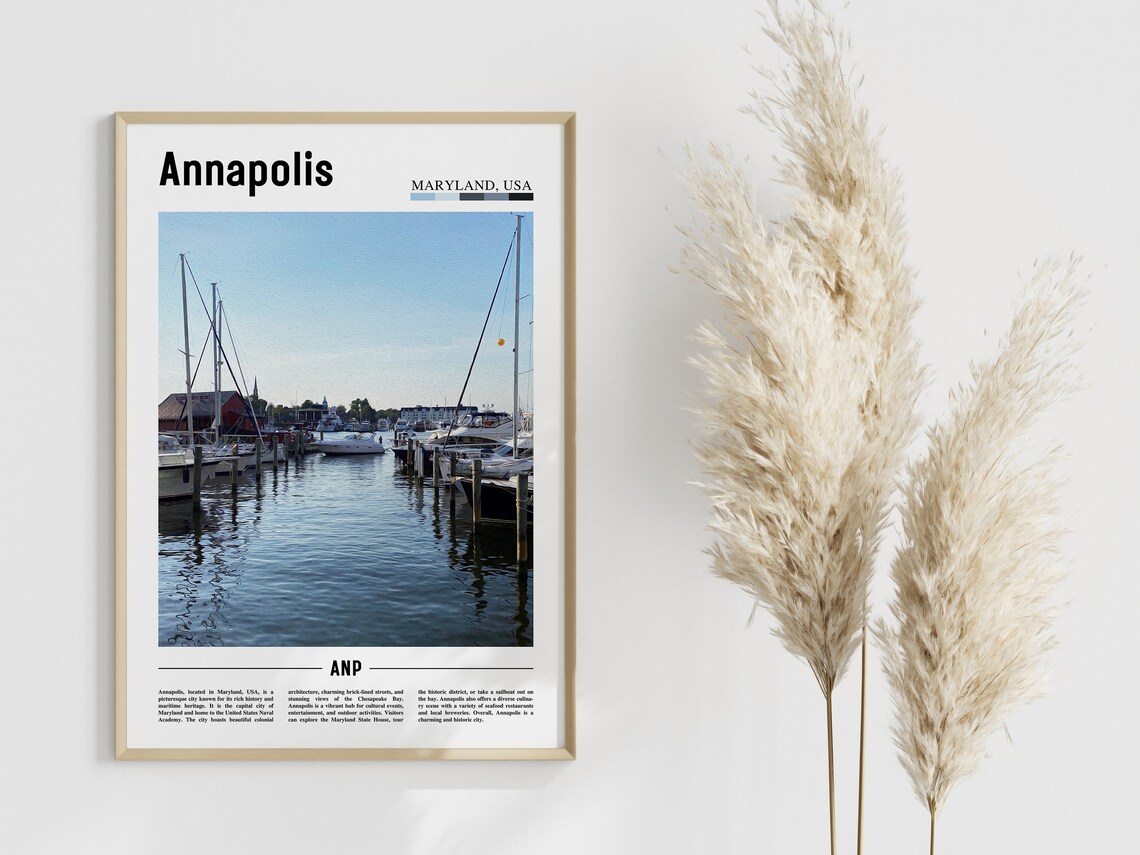 Annapolis Poster Annapolis Print Annapolis Wall Art United States Photo United States Poster United States Print - Image 4