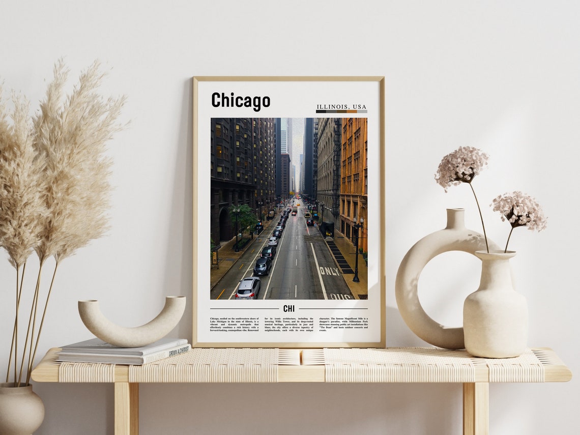 Chicago Print Chicago Poster Chicago Wall Art United States Photo United States Poster United States Print - Image 6