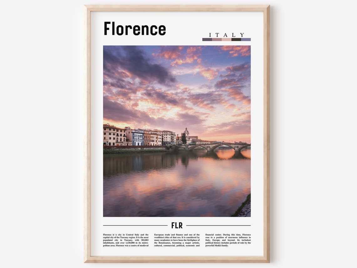 Florence Poster Florence Print Florence Wall Art Italy Photo Italy Poster Italy Print Italy Wall Art Minimal Travel Poster