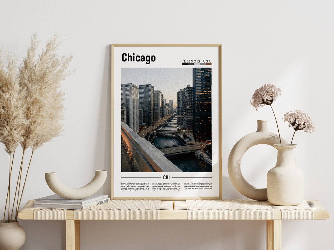 Chicago Print Chicago Poster Chicago Wall Art United States Photo United States Poster United States Print - Image 6