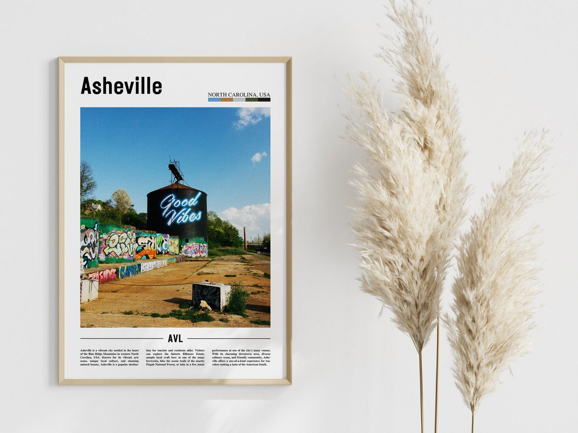 Asheville Poster Asheville Print Asheville Wall Art United States Photo United States Poster United States Print - Image 4
