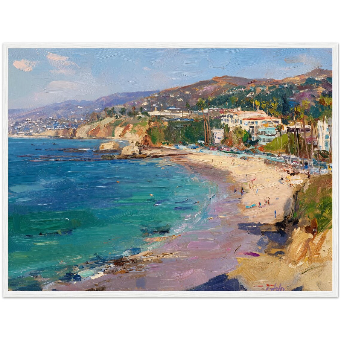 San Diego Laguna Beach Painting Art Print