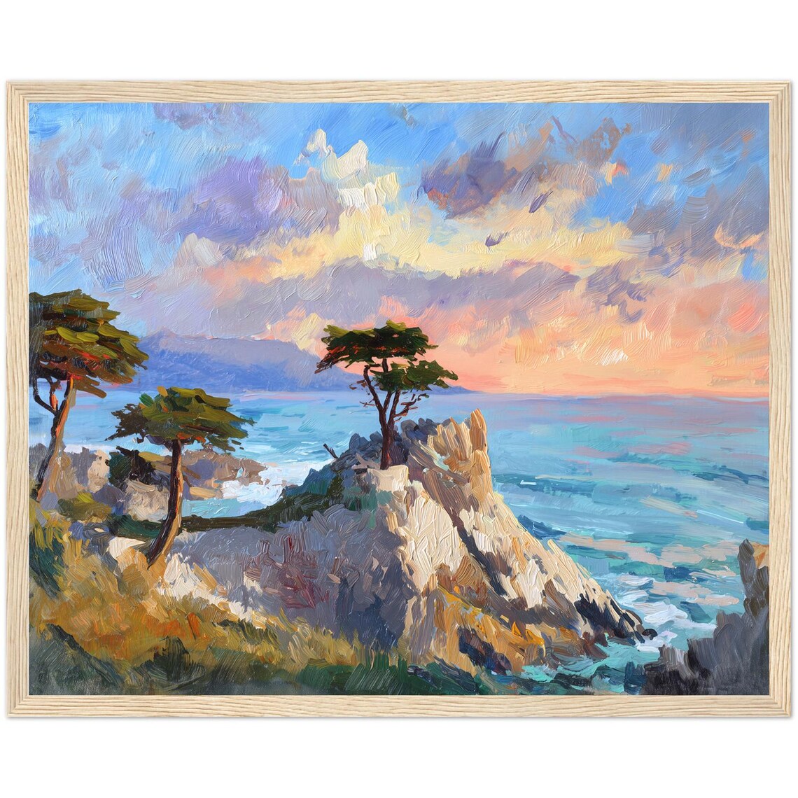 Carmel By The Sea Lone Cypress Travel Poster