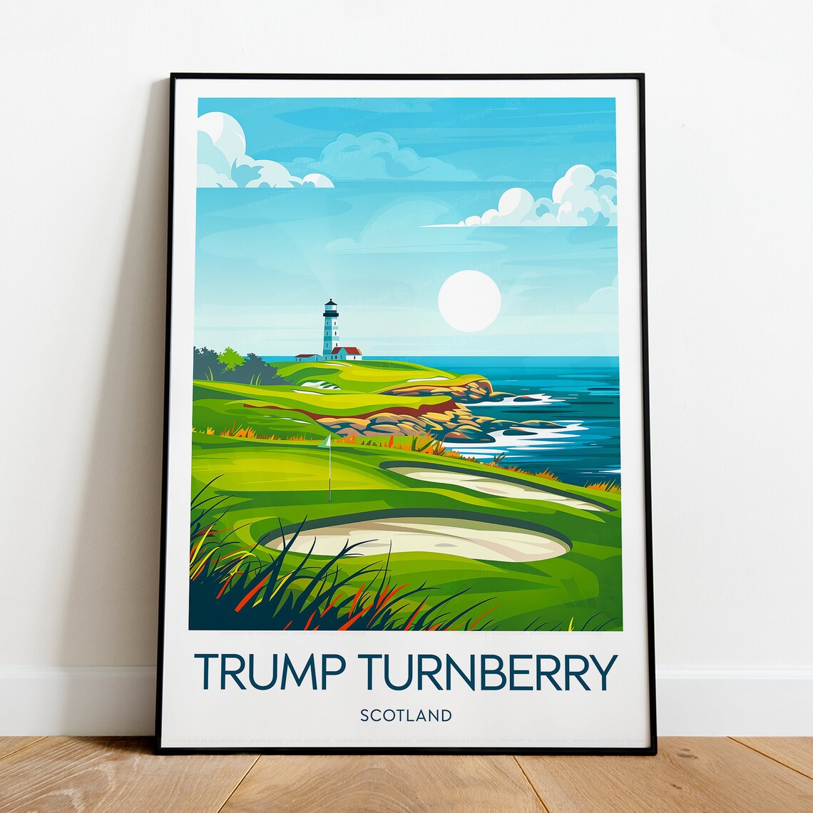 Turnberry Golf Club, Scotland Travel Poster - Image 2