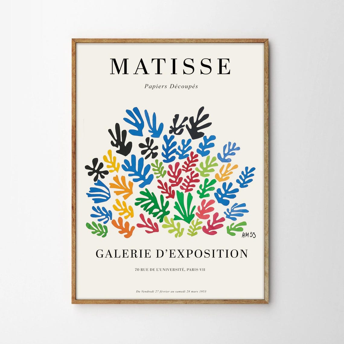 Matisse Papiers Decoupes Colorful Paper Cutout Bouquet Poster - Image 4
