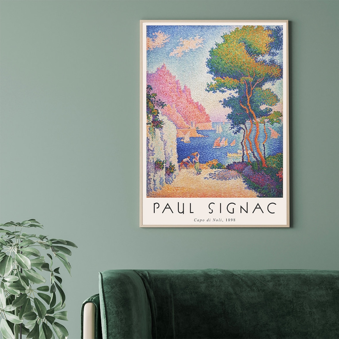 Signac Pointillism Nature Poster, Exhibition Art Print - Image 3