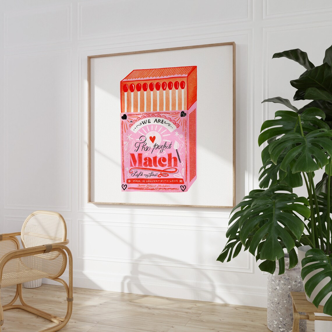 Perfect Match Pink Matchbox Vintage Poster Print - Image 5